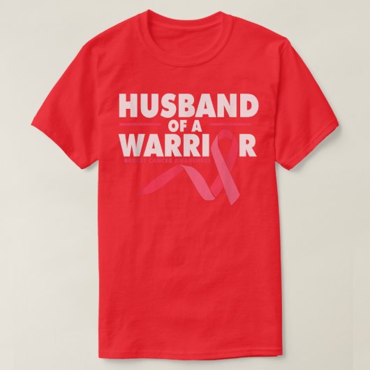 Mannen echtgenoot van een vrouw die borstkanker on t-shirt (Design voorkant)