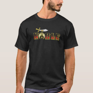 Mannen Edele Shriner Aantems Embleem Aeonms Mason  T-shirt