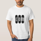 Mannen EDM (Electronic Dance Music) T-Shirt (Voorkant)