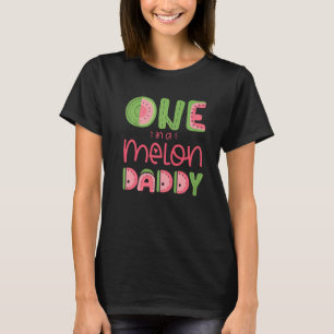 Mannen een in een meloen pappie die eerst watermel t-shirt