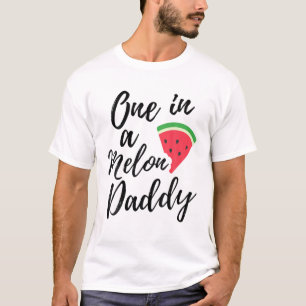 Mannen een in een Melon Papa Funny Watermeloen vad T-shirt