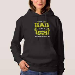Mannen een vader en rugbyspeler niets maakt me ban hoodie
