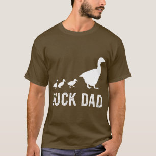 Mannen eend vader eenden liefhebber eend eigenaar t-shirt