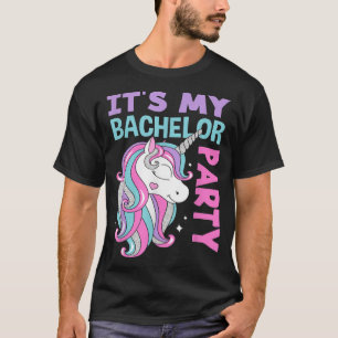 Mannen Eenhoorn Mannen Het Is Mijn Vrijgezellenfee T-shirt