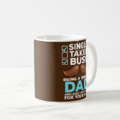 Mannen, eenvormig vaders ontwerp voor gescheiden D Koffiemok (Voorkant rechts)