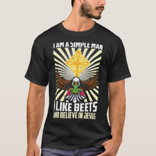 Mannen eenvoudig Man zoals bietenvlees gelooft in  T-shirt
