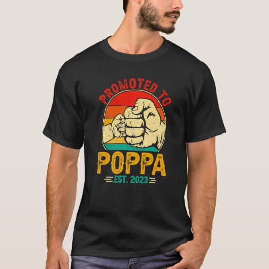 Mannen eerste bom nieuwe vader Vaderdag promoot op T-shirt (Voorkant)