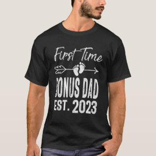 Mannen eerste Bonus Pap 2023 Vaderdag Binnenkort T T-shirt