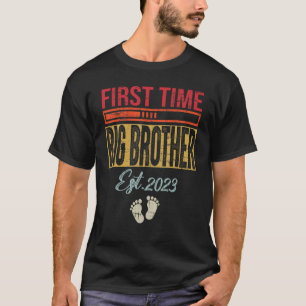 Mannen eerste keer Big Brother Est 2023 vaderdag T-shirt