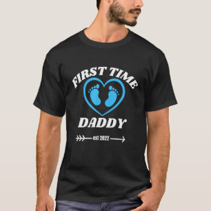 Mannen eerste keer papa 2022 zoon grappig voor nie t-shirt