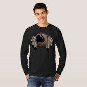 Mannen Eerste Natie Shirt Metis Wildlife Shirten (Voorkant volledig)