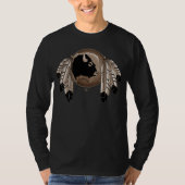Mannen Eerste Natie Shirt Metis Wildlife Shirten (Voorkant)