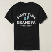 Mannen eerste opa 2023 voor grootvader t-shirt (Design voorkant)