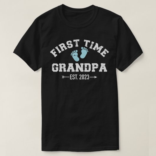 Mannen eerste opa 2023 voor grootvader t-shirt (Design voorkant)
