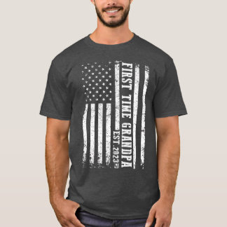 Mannen eerste opa Oost 2023 vaders D T-shirt