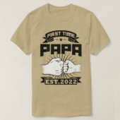 Mannen Eerste Papa-test T-shirt (Design voorkant)