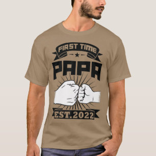 Mannen Eerste Papa-test T-shirt