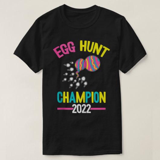 Mannen Egg Hunt Champion 2022 Paasdag Funny Dad A T-shirt (Design voorkant)