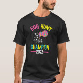 Mannen Egg Hunt Champion 2023 Paasdag Funny Dad A T-shirt (Voorkant)