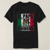 Mannen El Papa Mas Chingon - Grappig beste Mexicaa T-shirt (Design voorkant)