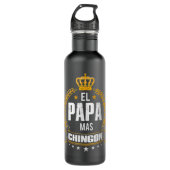 Mannen El Papa Mas Chingon - Grappig beste Mexicaa Waterfles (Voorkant)