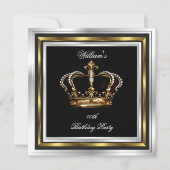 Mannen Elegant Black Silver Kaart (Voorkant)