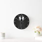 Mannen Elegant Black Suit Wall Clock Ronde Klok (Huis)