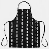 Mannen Elegant Black White Modern Monogram Simple Schort (Voorkant)