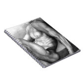 Mannen Elegant Fine Art Nude-male trekkool Notitieboek (Rechterzijde)