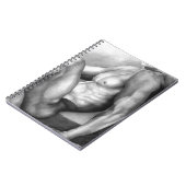 Mannen Elegant Fine Art Nude-male trekkool Notitieboek (Linkerzijde)
