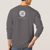 Mannen Elegant T-Shirts Roke Grey Voeg hier Logo t (Achterkant)
