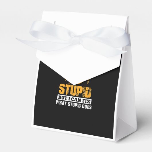 Mannen elektricien grappig ben ik een elektricien  bedankdoosjes (Voorkant Zijde)