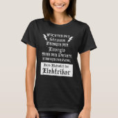 Mannen elektricien t-shirt (Voorkant)