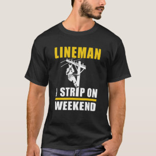 Mannen elektriciteitsleidingen die ik in de gaten t-shirt