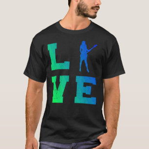 Mannen Elektrische gitaarspeler T-shirt