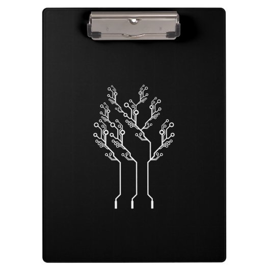 Mannen elektronicamonteur Computer Nerd Klembord (Voorkant)