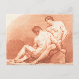 Mannen Embracing Briefkaart