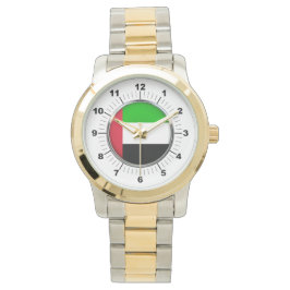 Mannen Emirates-vlag - Oversized tweetonig horloge