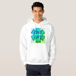Mannen EMS Leven met blauwgroen en groene levensst Hoodie