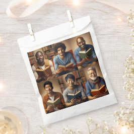 Mannen en boeken bedankzakje