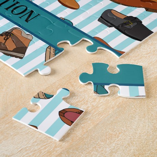 Mannen en boots legpuzzel (Zijkant)