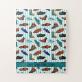 Mannen en boots legpuzzel (Verticaal)