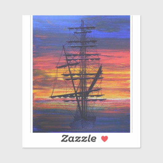 Mannen en de pelgrim sticker (Vel)