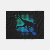 Mannen en Dminton Dmintonspeler voor vrouwen Fleece Deken (Voorkant (Horizontaal))