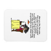 Mannen en FIne Wine Humor Magneet (Horizontaal)