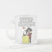 Mannen en FIne Wine Humor Matglas Koffiemok (Links)