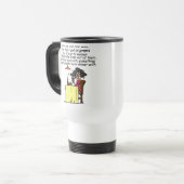 Mannen en FIne Wine Humor Reisbeker (Voorkant links)