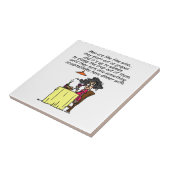 Mannen en FIne Wine Humor Tegeltje (Zijkant)