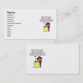 Mannen en FIne Wine Humor Visitekaartje (Voorkant / Achterkant)