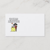 Mannen en FIne Wine Humor Visitekaartje (Achterkant)